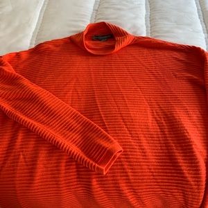 French Connection Orange ribbed sweater